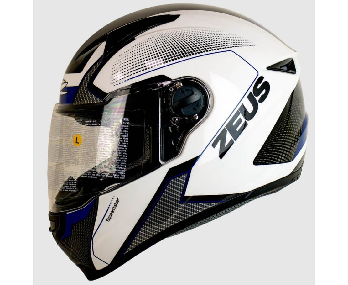 ᐉ Мотошлем інтеграл Zeus ZS-811- білий AL6 синій ➡ купити в