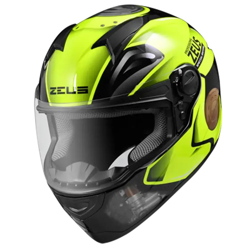 ᐉ Мотошлем інтеграл Zeus ZS-811 Жовтий Неон (Розмір XXL