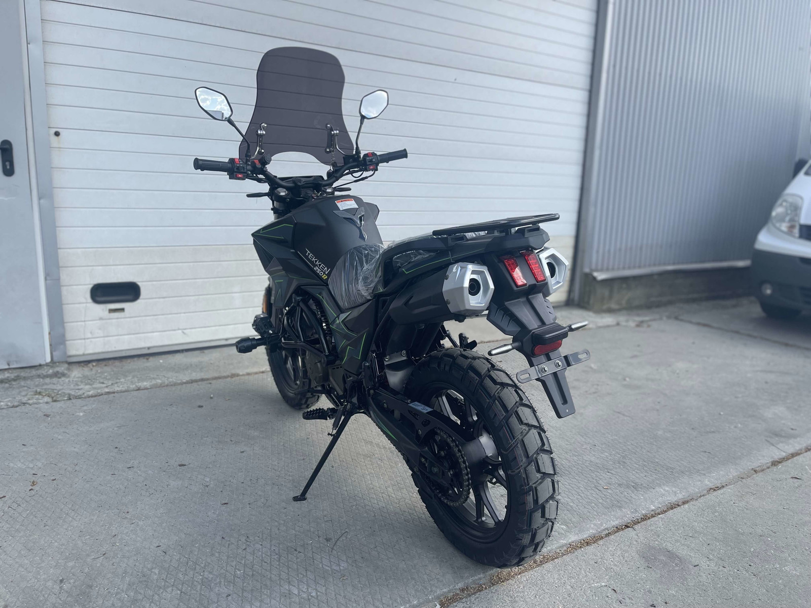 ᐉ Мотоцикл TEKKEN 250 NEW чорно-зелений (ТИП ШИН DUAL SPORT