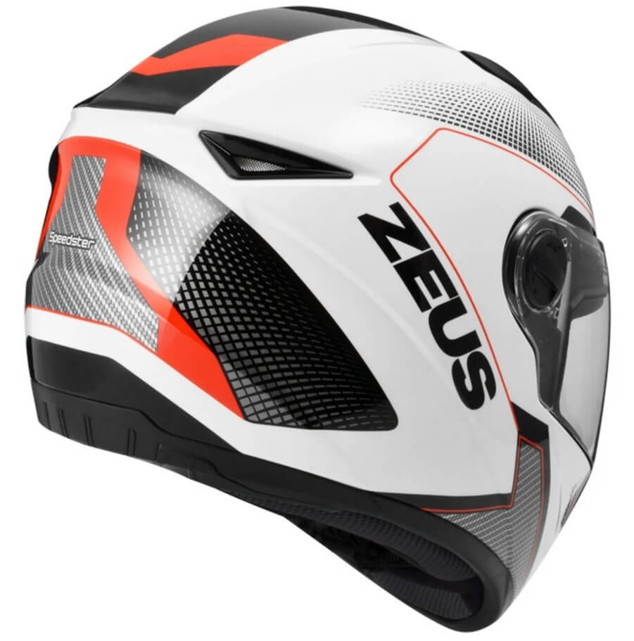 ᐉ Мотошлем интеграл Zeus ZS-811 AL6 Белый с красным (Размер XL