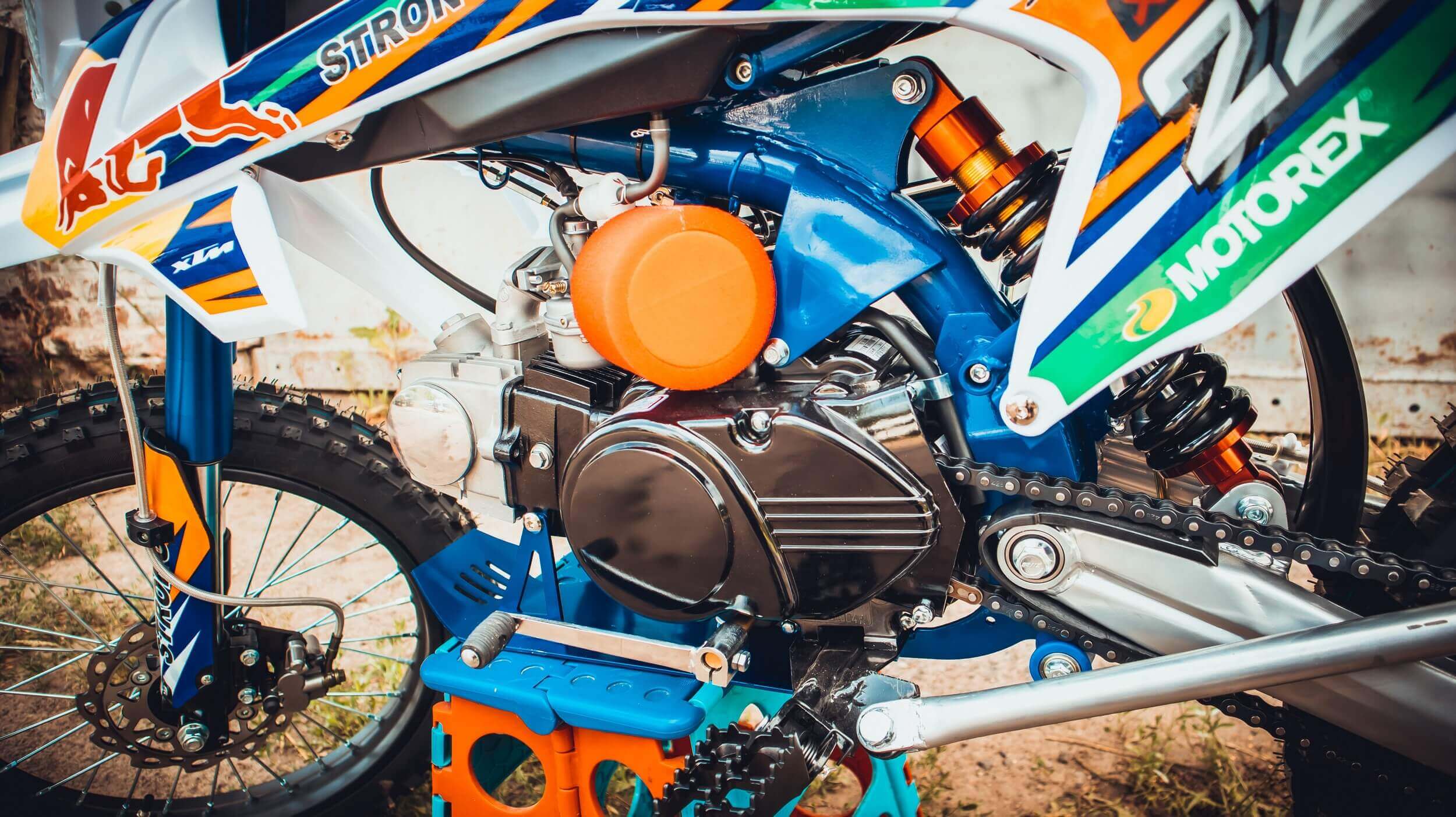 ᐉ Питбайк PRB XTM 125cc (STRONG) синий ➡ купить в Украине