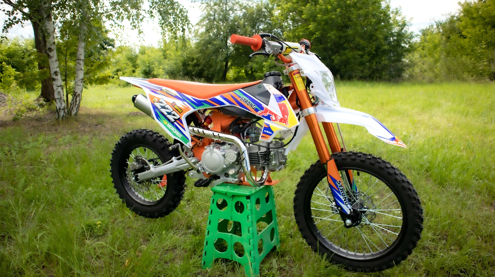 ᐉ Питбайк PRB XTM 140cc (STRONG) оранжевый ➡ купить в Украине