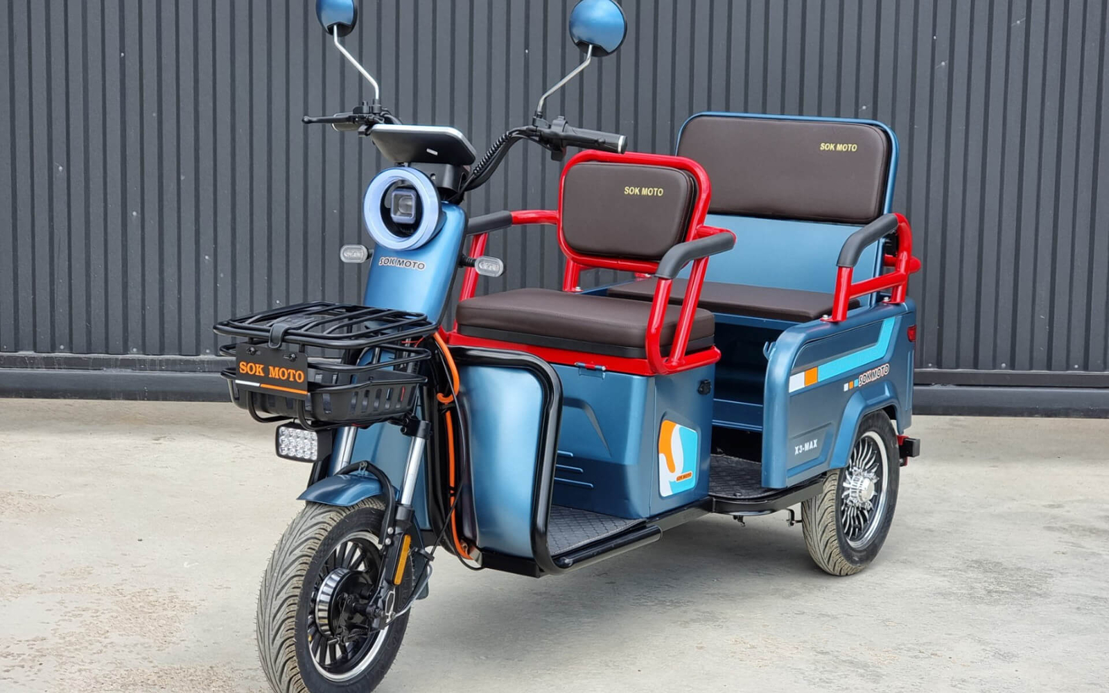ᐉ Электротрицикл трехколесный SOKMOTO X3 МАХ 2025 2000W (Серый