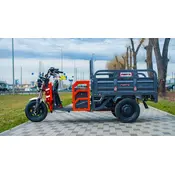 Електротрицикл вантажний FORTE GP-1100-A (сірий) Електротрицикл вантажний FORTE GP-1100-A (сірий)[image_num]