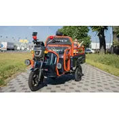 Електротрицикл вантажний FORTE GP-1000-C (синій) Електротрицикл вантажний FORTE GP-1000-C (синій)[image_num]