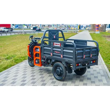 Електротрицикл вантажний FORTE GP-1100-A (сірий) Електротрицикл вантажний FORTE GP-1100-A (сірий)[image_num]