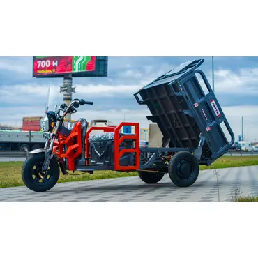 Електротрицикл вантажний FORTE GP-1100-A (сірий) Електротрицикл вантажний FORTE GP-1100-A (сірий)[image_num]