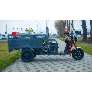 Електротрицикл вантажний FORTE GP-1150-A (сірий) Електротрицикл вантажний FORTE GP-1150-A (сірий)[image_num]