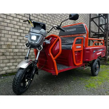 Електротрицикл вантажний CROSSER CARGO 12 (1000W) 60V 32Ah червоний Електротрицикл вантажний CROSSER CARGO 12 (1000W) 60V 32Ah червоний[image_num]