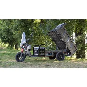 Електротрицикл вантажний FORTE GP-1200-C (сірий) Електротрицикл вантажний FORTE GP-1200-C (сірий)[image_num]