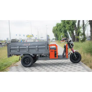 Електротрицикл вантажний FORTE GP-1500-C (сірий) Електротрицикл вантажний FORTE GP-1500-C (сірий)[image_num]