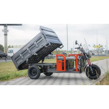 Електротрицикл вантажний FORTE GP-1500-C (сірий) Електротрицикл вантажний FORTE GP-1500-C (сірий)[image_num]
