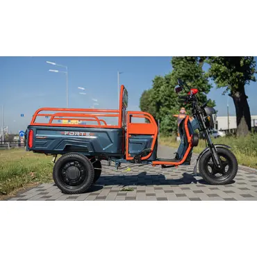 Електротрицикл вантажний FORTE GP-1000-C (синій) Електротрицикл вантажний FORTE GP-1000-C (синій)[image_num]