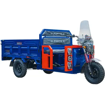 Електротрицикл вантажний FORTE GP-1500-CH (синій) гібрид 