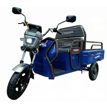 Електротрицикл вантажний CROSSER CARGO 12 (1000W) 60V 32Ah синій Електротрицикл вантажний CROSSER CARGO 12 (1000W) 60V 32Ah синій[image_num]