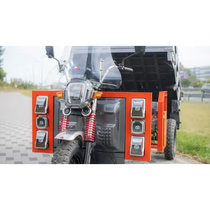 Електротрицикл вантажний FORTE GP-1500-C (сірий) Електротрицикл вантажний FORTE GP-1500-C (сірий)[image_num]