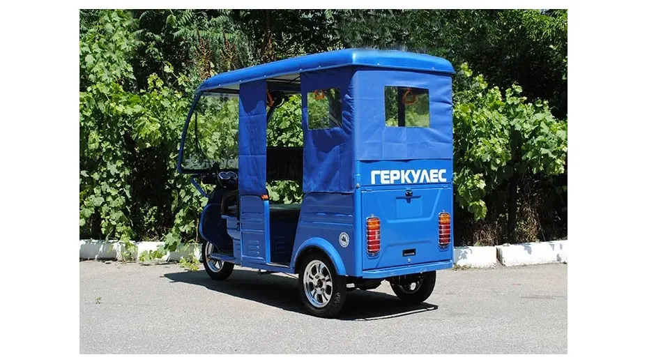 Трицикл електричний пасажирський Геркулес e-Riksha (синій) Трицикл електричний пасажирський Геркулес e-Riksha (синій)[image_num]