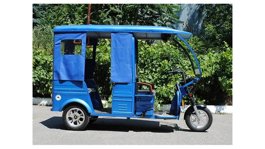 Трицикл електричний пасажирський Геркулес e-Riksha (синій) Трицикл електричний пасажирський Геркулес e-Riksha (синій)[image_num]