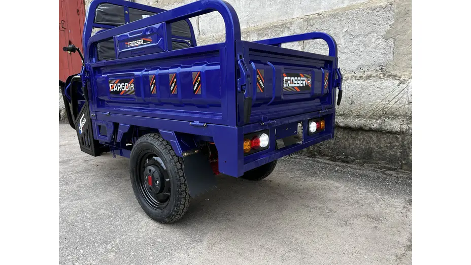 Електротрицикл вантажний CROSSER CARGO 13 (800W) 60V 45Ah синій Електротрицикл вантажний CROSSER CARGO 13 (800W) 60V 45Ah синій[image_num]