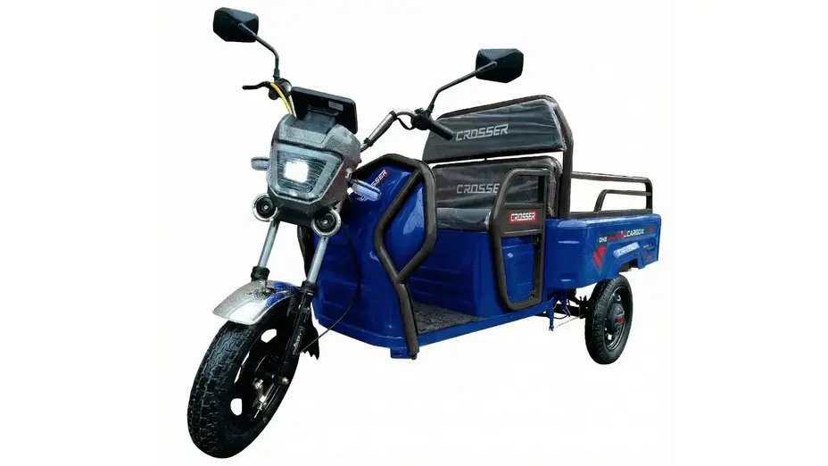 Електротрицикл вантажний CROSSER CARGO 12 (1000W) 60V 32Ah синій Електротрицикл вантажний CROSSER CARGO 12 (1000W) 60V 32Ah синій[image_num]