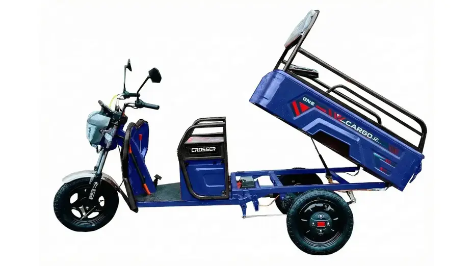 Електротрицикл вантажний CROSSER CARGO 16 (2000W) 60V 45Ah синій Електротрицикл вантажний CROSSER CARGO 16 (2000W) 60V 45Ah синій[image_num]
