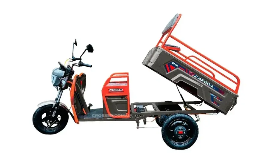 Електротрицикл вантажний CROSSER CARGO 12 (1000W) 60V 32Ah сірий Електротрицикл вантажний CROSSER CARGO 12 (1000W) 60V 32Ah сірий[image_num]