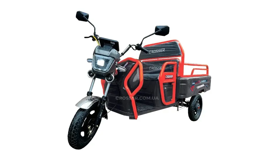 Електротрицикл вантажний CROSSER CARGO 12 (1000W) 60V 32Ah сірий Електротрицикл вантажний CROSSER CARGO 12 (1000W) 60V 32Ah сірий[image_num]